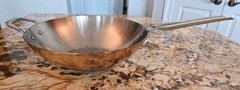 Williams Sonoma Professional Cookware 12” Copper and Stainless Steel-lined Wok
