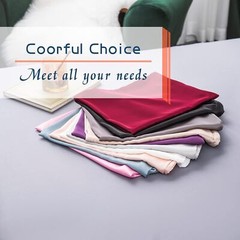 Aqua Blue Mulberry Silk Pillowcase Soft Breathable Anti-aging Hidden Zipper