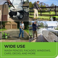 Greenworks 4500 PSI Metal Replacement Spray Gun, Wand