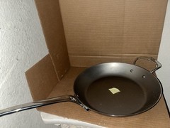 De Buyer Mineral B Pro Carbon Steel Fry Pan Stainless-Steel Nonstick 12 1/2″
