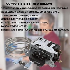 TRUE Upright Refrigeration Thermostat Temp control 800306 831932 800393 Air Kit