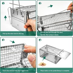 Rat Trap Mouse Traps Work for Indoor and Outdoor Small Rodent Animal-Mice Vol…
