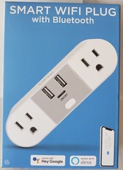 Lot of 2 Smart WiFi 2-Outlet Plug with 2 USB Ports works with Alexa & Google
