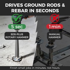SDS Plus Anchor Setting Tool Hammer Drill Attachment Installing Wedge Anchors