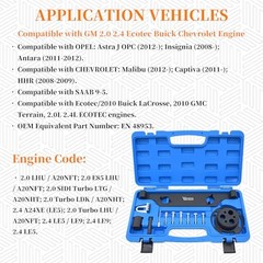 Camshaft Actuator Locking Timing Tool Kit, Compatible with GM For GM 2.0 2.4