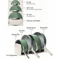 Caraway Nonstick Ceramic Cookware Set (12 Piece) Pots, Pans, Lids and Kitchen