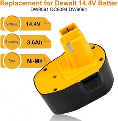 2Pack 14.4 Volt Replacement For DEWALT DC9091 14.4V Battery DW9091 DW9094 DE9091