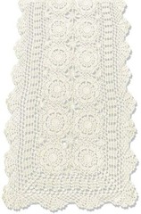 Cotton Crochet Lace Table Runner Rectangle For Dinner Table Handmade Table Cover
