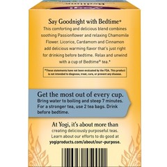 Yogi Tea – Bedtime (4 Pack) – 64 Organic Herbal Tea Bags