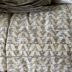 3 RALPH LAUREN Sierra Tan Silver Cotton King Comforter & Shams Set NWT $500