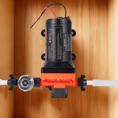 VEVOR RV Water Pump 12V DC 5 GPM (18.9 L/min) 4-Chamber Diaphragm Water Pump