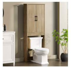 Ardent Over Toilet Storage Cabinet Euro Oak Bathroom Space Saver
