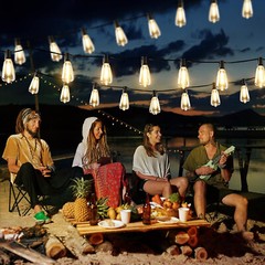 50FT – 500FT LED Outdoor String Lights Dimmable Waterproof ST38 LED Patio Lights