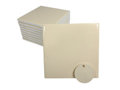 French Vanilla Yellow Ceramic Tile 4.25 in Shower Backsplash Classic Color 141