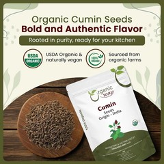 Organic Way Cumin / Jeera Seeds Whole – Organic, Kosher & USDA Certified