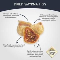 2 Packs Sunny Fruit USDA Organic Sun Dried Figs 40 oz Each Pack, Total 5 lb