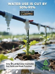Smart Sprinkler Controller with 2.4GHz WiFi – Effortless App Control 4 Zones