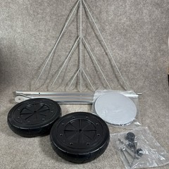 OEM Weber Front Leg Kit Wheels Caps Kettle Grill Parts Wire Triangle COMPLETE