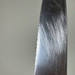 F. Dick 1447 Slicing Knife Vintage Handmade Germany 10.25 Inch Blade Wood Handle
