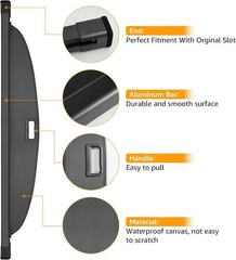 Cargo Cover for Hyundai Tucson 2026 2025 2024 2023 2022 (Hybrid & Gas), for Hyun