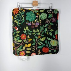 IKEA VILDPERSILJA Cushion Cover Black Multicolor Botanical Floral Print 20×20