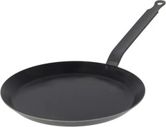 Carbon Steel Crepe Pan 9.5 Inch Non Stick French Made for Pancakes Tortillas