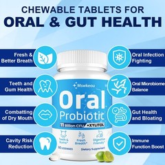Oral Probiotics for Bad Breath for Adults 11 Billion CFU, Oral Dental Health …