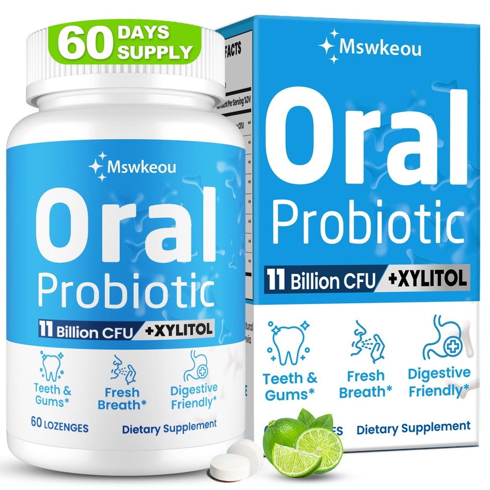 Oral Probiotics for Bad Breath for Adults 11 Billion CFU, Oral Dental Health …