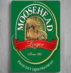 Moosehead Lager Beer 12 x 18 Novelty Metal Sign Made In USA New!