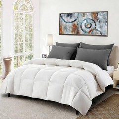 Flat Ultra Thin Bed Pillows Standard/Queen Size Pillow Set of 2 Extra Soft Do