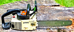 Vintage Stihl 011 AVT Electronic Quickstop Runs low compression READ description