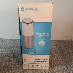Clean Compact Travel HEPA Air Purifier 3 Speed Dust Dander W 2 Packs Filters