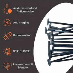 50PCS Nylon Universal Cable Tie Buckle Self-Locking Nylon Zip Ties Holder NEW
