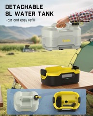Fanttik Portable Cordless Electric Sprayer w/2.1Gal Tank, Retractable Spray Head
