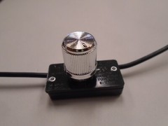 ZING EAR ZE-256 120V 500W ROTARY LAMP LIGHT DIMMER SWITCH NICKLE KNOB CALLIE-12