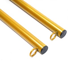 2x Clothing Hanging Rack Metal Gold Garment Storage Organizer Clothes Rack