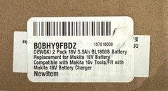 2X 5.5Ah For Makita BL1860 BL1850 18V Li-ion Battery BL1850B BL1830 BL1860B NEW