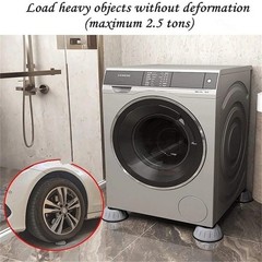 4-PCS Anti Vibration Washing Machine Support Anti-Slip Rubber Feet Base Pads Mat
