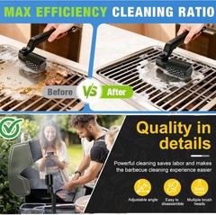 Electric BBQ Grill Brush – 2600mAh Rechargeable Cleaning Brush Wireless Cleaner