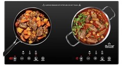 Duxtop 1800W Induction Cooktop 2 Burner Portable Touch Control Timer