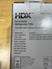HDX EQS-1-S Standard Refrigerator Water Filters For Samsung HAF-QIN