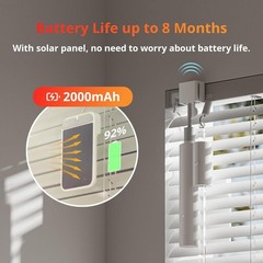 Smart Motorized Blinds Kit with Hub Mini Matter – Solar Powered & WiFi Control