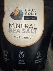 Baja Gold Mineral Sea Salt, Fine Grind, 1 Lb. Bag