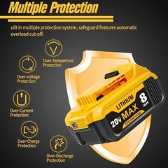 4Pack 8.0Ah 20V 20 Volt Max XR Lithium Ion Battery