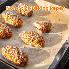 200 Precut Parchment Paper Sheets 12×16 – Unbleached, Non-Stick, Greaseproof