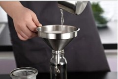 1pc Stainless Steel Kitchen Funnel For Filling Small Bottles Food Grade Material