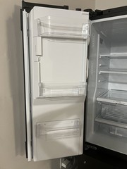 GE Gray 3-Door French Door Refrigerator w/ Ice Maker & Water Dispenser