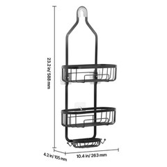 Shower Caddy 3-Tier Hanging Bathroom Shower Storage Organization Shelves Rack