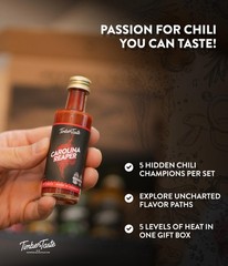 TIMBER TASTE® Color Hot Sauce Gift Set [5×1.35 oz] Hot Sauce Variety Pack – S…