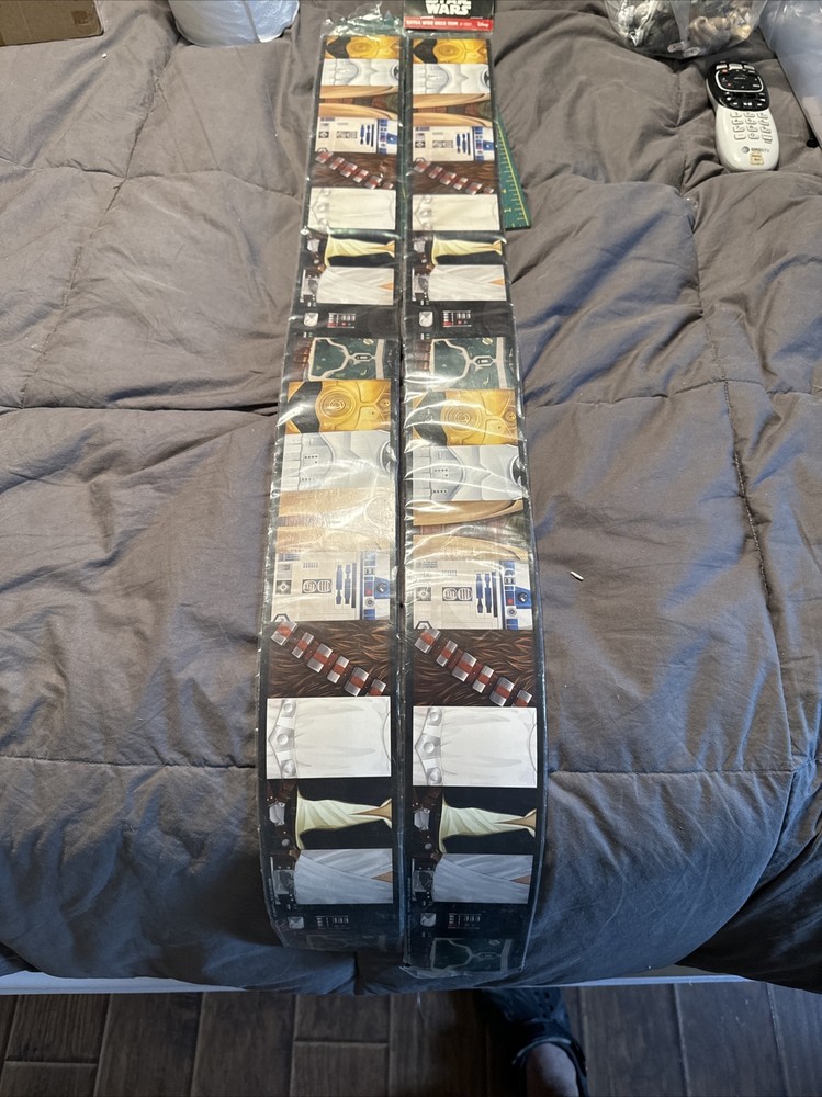 Eureka Star Wars Deco Trim Extra Wide (37.25 x 3.25) 1 Sealed Plus 7 Extra